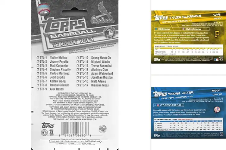 Detailed view of Best 2017 Topps Team Sets