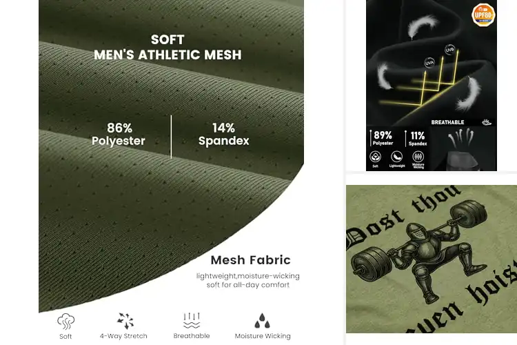 Detailed view of Best Breathable Weightlifting Shirts
