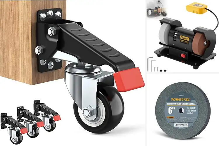 Detailed view of Best Compatible Bench Wheels: Smooth, Quick Moves for Work