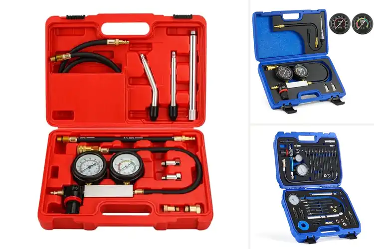 Detailed view of Best Dual Pressure Gauge Leakdown Testers