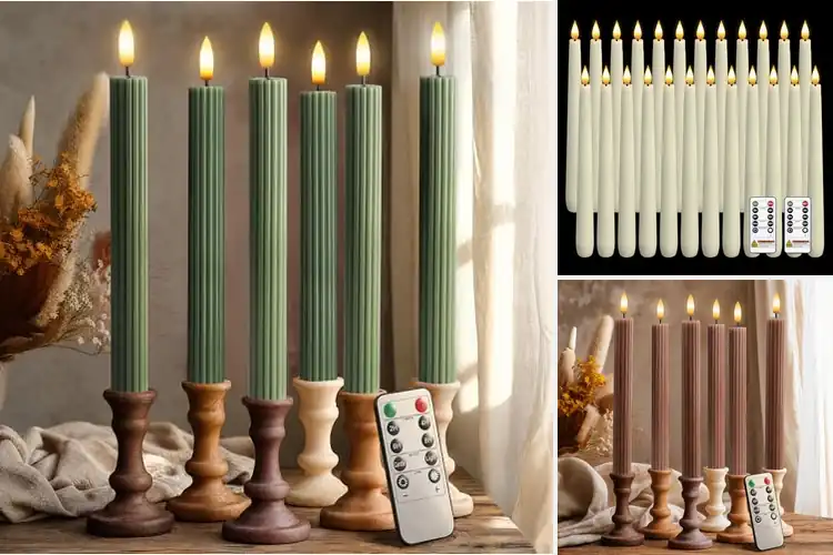 Detailed view of Best Flameless Taper Candles: Top Picks for a Cozy Glow