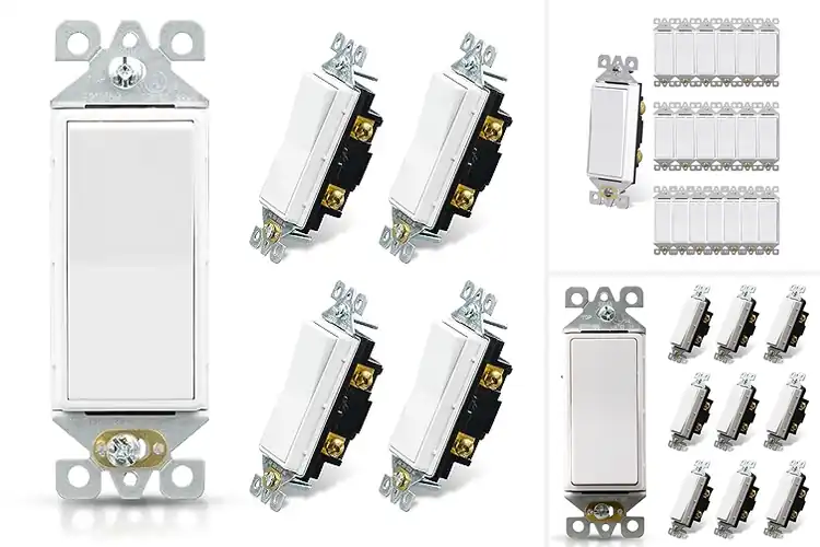 Detailed view of Best Glossy White Rocker Switches : Shine Up Your Space