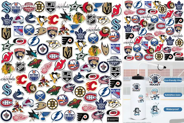 Detailed view of Best Hockey Team Stickers