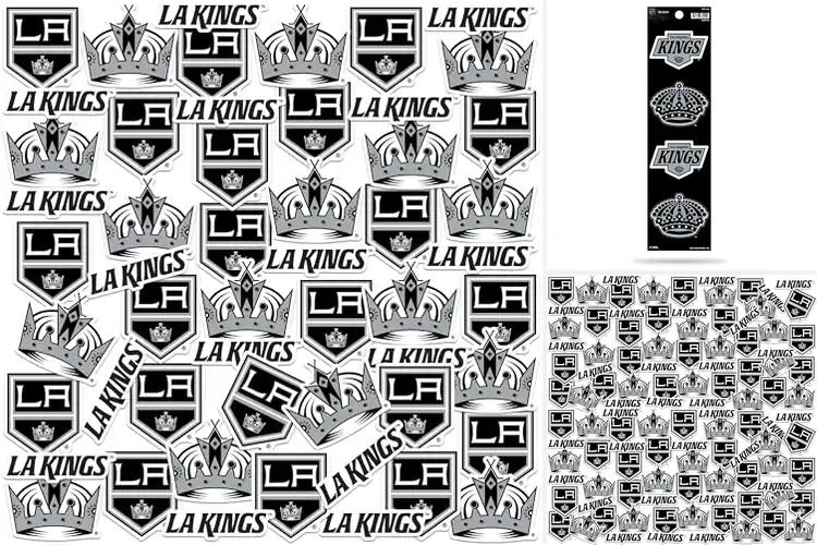 Detailed view of Best Licensed Nhl Kings Logo Stickers
