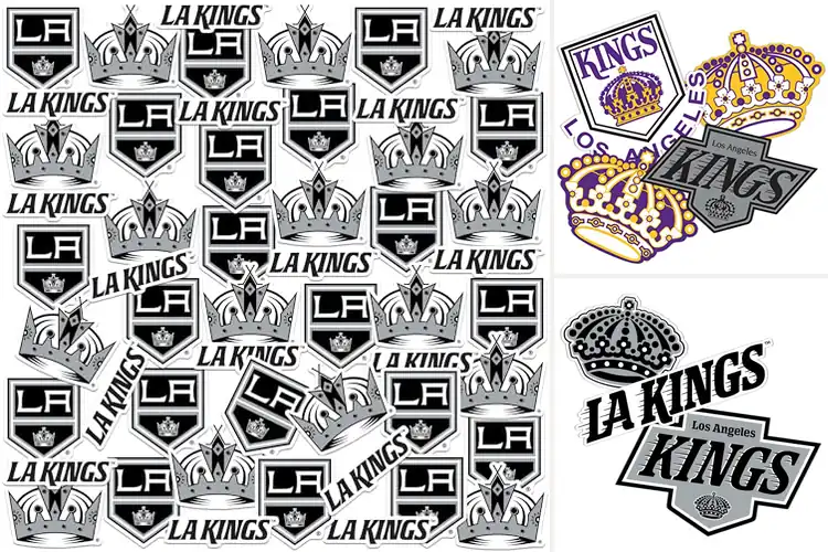 Detailed view of Best Los Angeles Kings Logo Stickers