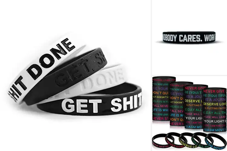 Detailed view of Best Motivational Wristbands