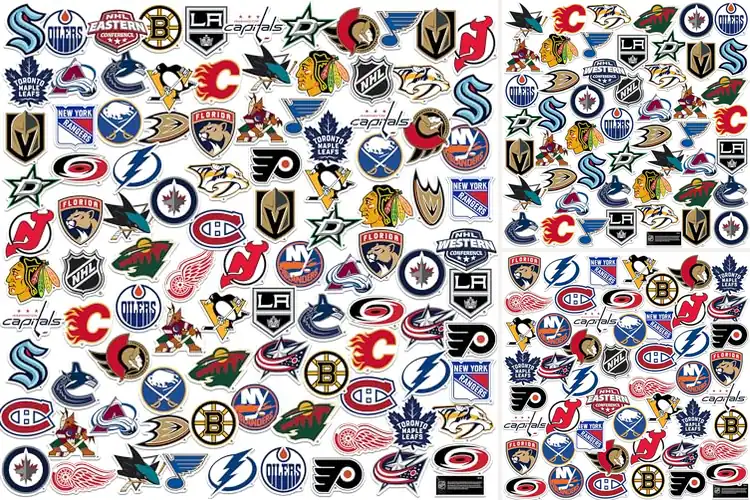 Detailed view of Best NHL Logo Decals for Bold Team Pride