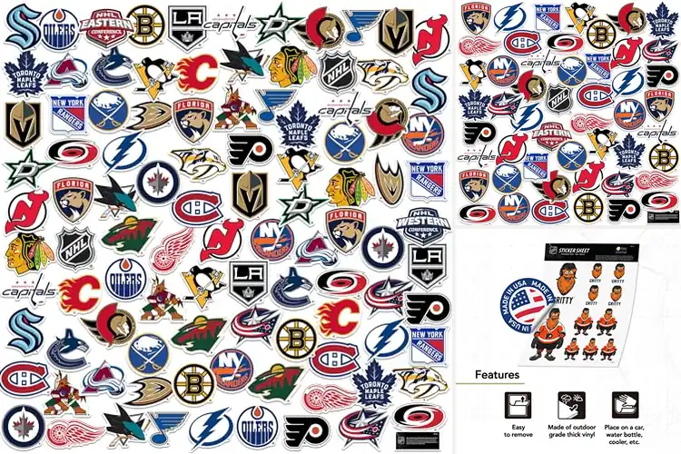 Detailed view of Best NHL Vinyl Decals for Bold Fan Pride