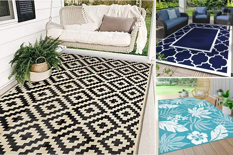 Detailed view of Best Outdoor Beach Rugs for Durable, Stylish Outdoor Fun