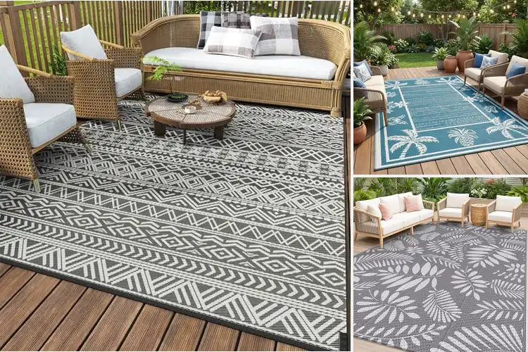 Detailed view of Best Outdoor Rug for RV and Beach