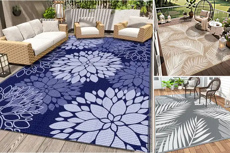 Detailed view of Best Plastic Straw Outdoor Rugs