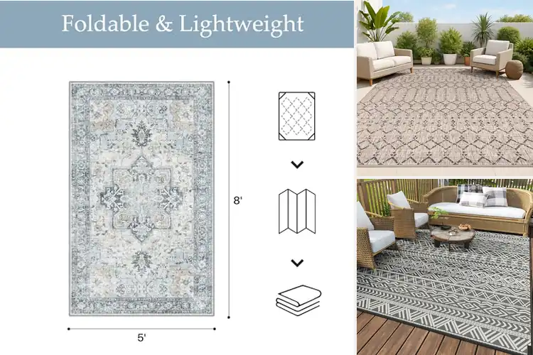 Detailed view of Best Quick Dry Outdoor Rugs