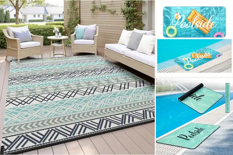 Detailed view of Best Quick Dry Pool Deck Rugs for Safer Outdoor Comfort