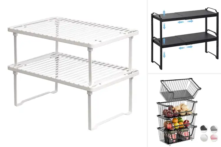 Detailed view of Best Stackable Pantry Racks
