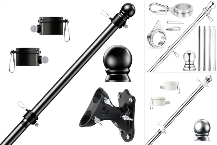 Detailed view of Best Tangle Free Flagpoles: Smooth, Snag‑Free Flying