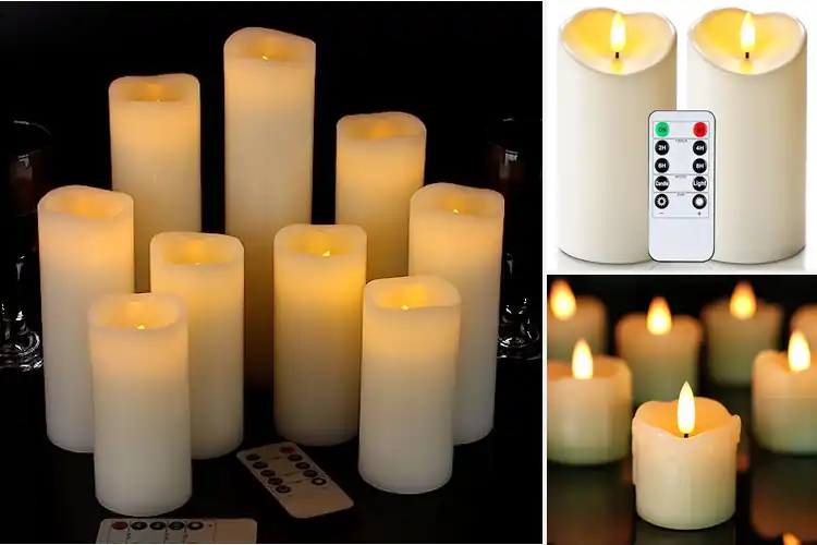Detailed view of Best Timer Flameless Candles for a Peaceful, Cozy Glow