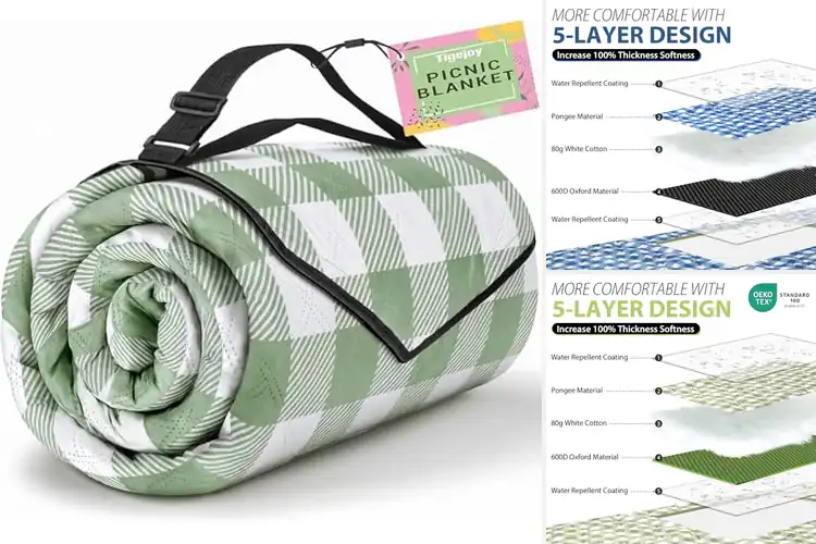 Detailed view of Best Washable Picnic Mats for Comfy Outdoor Relaxation