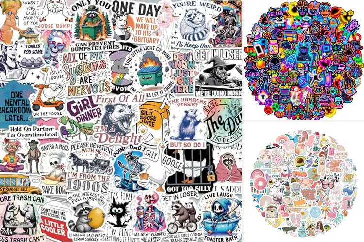 Detailed view of Best Water Bottle Decals: Fun, Durable & Colorful