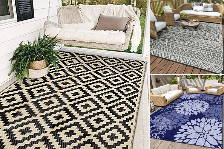 Detailed view of Best Waterproof Patio Rugs for a Stylish Outdoor Upgrade