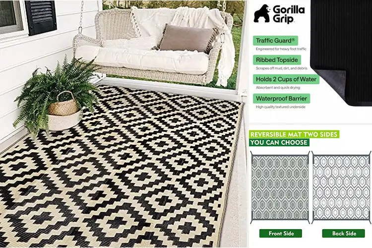 Detailed view of Best Weatherproof Rugs for Stylish All-Season Comfort
